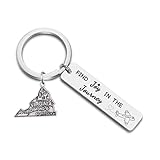 JJTZX Find Joy in The Journey Keychain USA State Map Key Ring Congratulations Gift for Her Retirement Gifts for Women (Virginia)