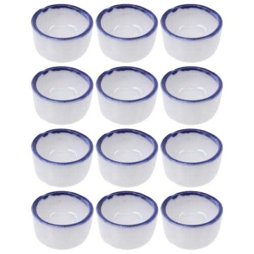 CIYODO 12 StüCk Keramische Wasserschalen FüR Reptilien Mini FutterUnd Trinknapf FüR Spinnen Bartagamen Und Andere Kleintiere