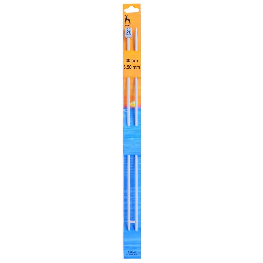 Pony - Single Ended Classic Knitting Needles - Aluminium - 30cm x 3.50mm