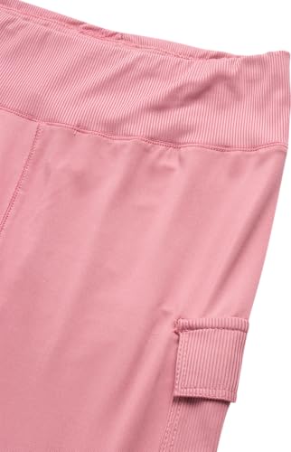 Image of RBX Girls Pant Sets - 2 Piece Breathable Girls Long Sleeve Shirts and Cargo Leggings Clothing Sweat Set with Pockets (7-12)