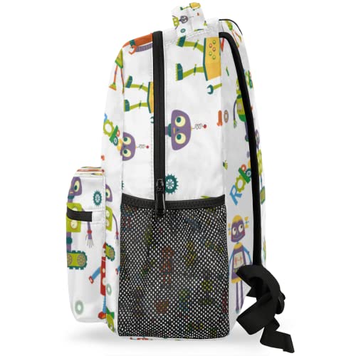 Robô mochila de viagem, desenho animado robô gato 40 centímetros mochila para laptop resistente à ág