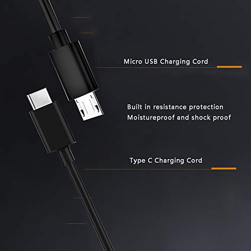 Kindle Fire Fast Charger [UL Listed] AC Adapter 2A Rapid Charger with 6.6Ft Micro-USB Type C Cable for Amazon Kindle Fire 7 HD 8 10 Tablet, Kids Edition,Kindle Fire HD HDX 7” 8.9”,Fire 8 Plus