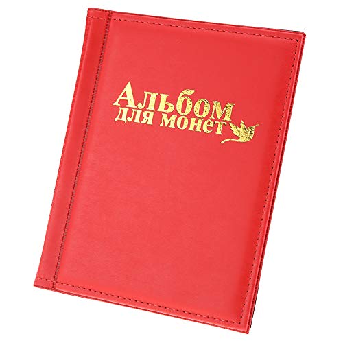 Álbum Para Monedas De 420 Bolsillos – 30x28 Mm, 10 Páginas, Cubierta De Piel Sintética, Azul Prusia – Ideal Para Coleccionistas
