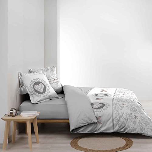 douceur d'intérieur, 3-delige beddengoedset, 240 x 220 cm, 100% katoen, Valentina - Afbeelding 5