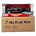 All Star Toys Exclusive 2018 Chevy Silverado 1500 LTZ Crew Cab Black with Chrome Trim 1:27 Diecast Model Motormax 79353