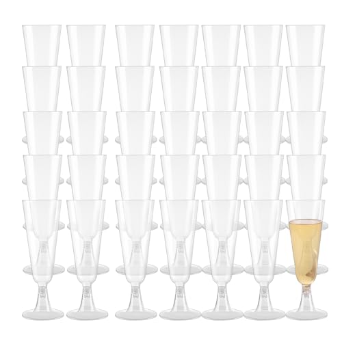 Copas de champán de plástico estables y reutilizables para evitar roturas en bodas 2