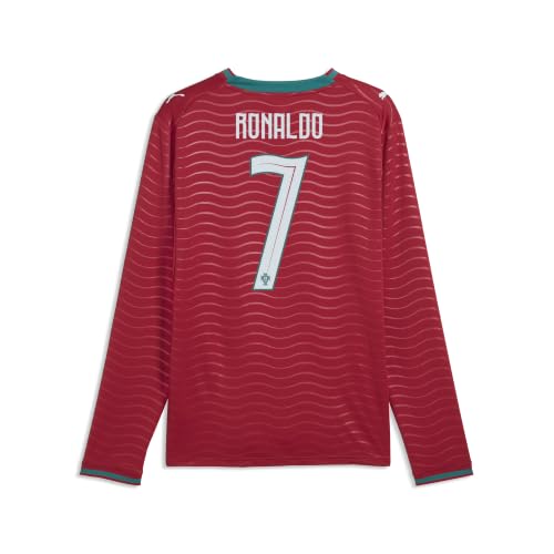 Image of PUMA Mens Portugal Crew Neck Long Sleeve Home Player Jersey Replica Casual