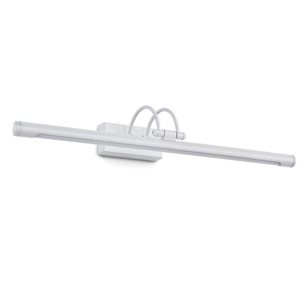 Modern LED Spiegelleuchte Neutral-weiß 4000K Bad Spiegellampe Wandhalterung Aluminium Weiß Bad-Wandleuchten Wandleuchte Wand Aufbauleuchte Dekor Schrank-Beleuchtung L49.5cm