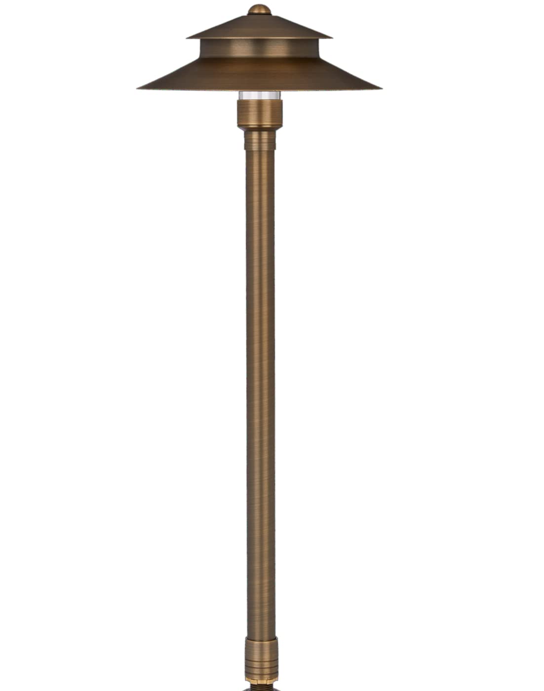 VOLT Stratum 12V Brass 2-Tier Path Light (9