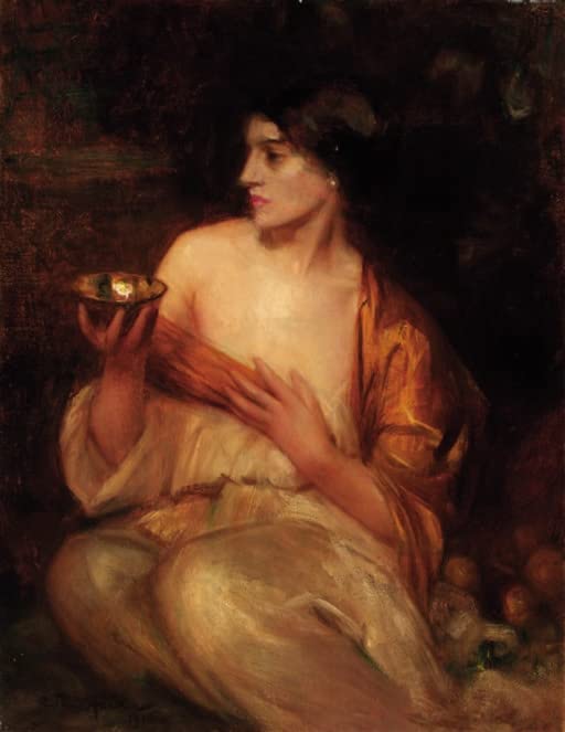 Peinture Abstraite le bol d'or d'Arthur Hacker Déco Murale Grand Format