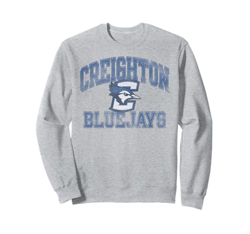 Creighton Bluejays Vintage Worn Gray Officially Licensed Sweatshirt