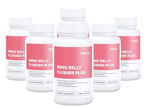 Image of GLEEFULL SUPPS Meno Belly Flusher Plus - 6 Bottles, Pink