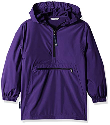 Charles River Apparel unisex child Pack-n-goÂ Pullover Windbreaker Jacket, Purple, X-Large US
