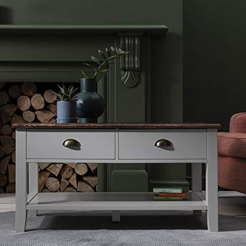 Laura James Chatsworth Grey Coffee Table Cover