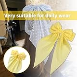 Yellow Hair Bow,Cute Big Bow Hair Clip with Polka Dot,Vintage Large Ribbon Clips,Barrettes Hair Accessories,for Women Lady Girls - Image 7