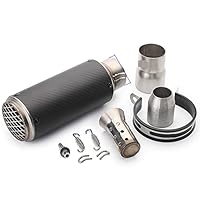 [S508] スリップオン マフラー サイレンサー 50.8 バッフル チタン風 fit=scale-down,w=1200