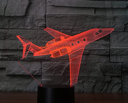 Lámpara 3D Avión para Niños con Control Remoto miniatura 4