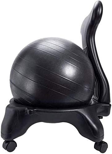 NAKEAH GCX- Fitnessball Yoga Ballstuhl Pilates Massage Sport Fitness Ballstuhl Schwarz 55 cm Ball...
