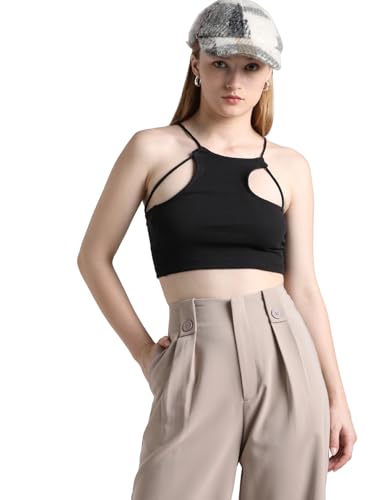 Image of Only Women's Cotton Blend Slim Fit Top