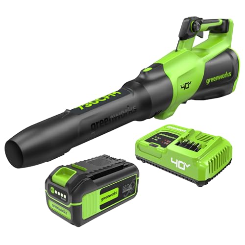 Greenworks 40V (730 CFM / 190 MPH) Cordless Leaf Blower...