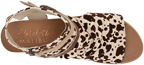 Blowfish Malibu Women's Boxie Heeled Sandal, Cloud CowGirlProspec/BrzAmazn, 8.5 | Image 4