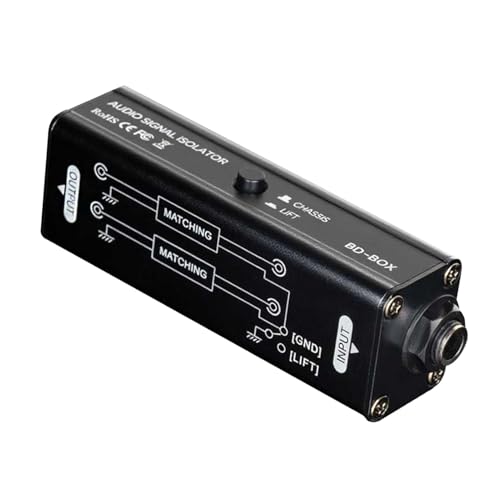 RiToEasysports Aislador de Ruido de Bucle de Tierra, Mejora de de Automóviles, Coincidencia de Signo Inteligente, Calidad de Sonido Pura, Diseño de Grado Profesional, Modos de Puesta a Tierra