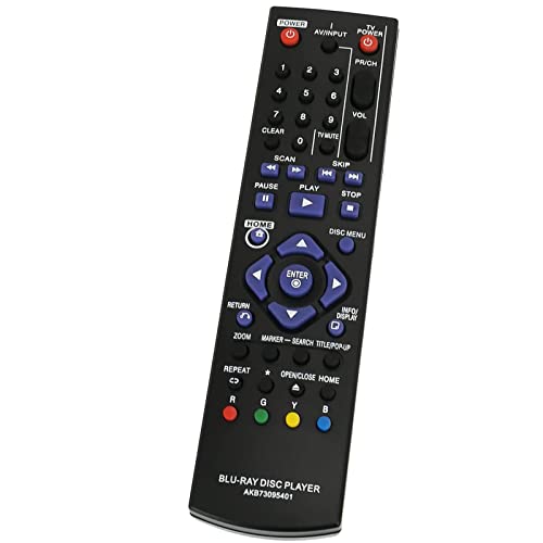 VINABTY AKB73095401 Replacement Remote Control fit for LG Blu-ray Player BD551-N BD551-P BD651D-N BD651-N BD550 BD555C BD570 BD560C BD555 BD611 BD620C BD630 BD630C BD640 BD640C - Image 3
