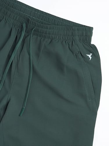 Image of TECHNOSPORT Mens Regular Fit Solid Woven Track Pant for Activewear, Regular Use and Quick Dry, (Non- Stretchable)