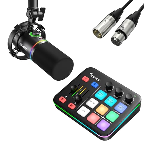 Image of MAONO XLR /USB Dynamic Microphone and Gaming Mixer Kit, for Live Streaming, Podcasting, Content Create, Gaming