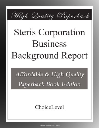 Steris Corporation Business Background Report