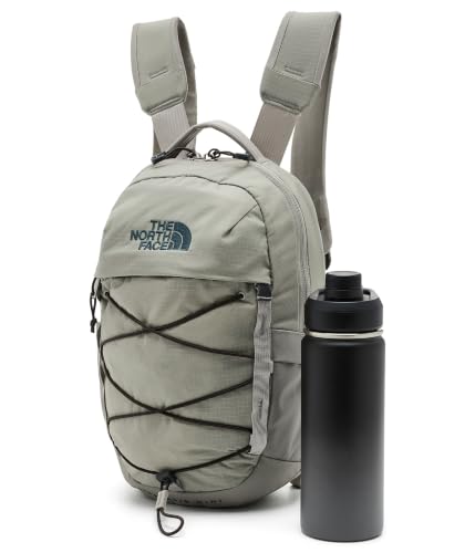 Image of The North Face Borealis Mini Backpack, Stone Slab /Dk Chestnut, OSFA