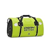 IRON JIA'S Bolsa de Alforjas para Moto, 500D PVC Impermeable Bolsa de Moto, Gran Capacidad Bolsa de Sillín para Motociclismo, Ciclismo, Rafting, Camping, Viajes, Pesca - Verde | 40L
