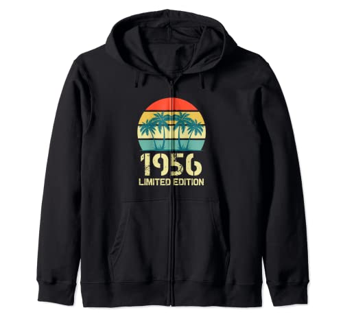 Camisetas vintage de cumpleaños de 1956 para mujer, divertidas camisetas de cumpleaños de 1956 Sudadera con Capucha