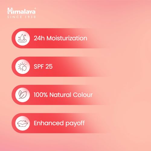 Image of Himalaya Strawberry Shine Serum Infused Lip Balm 4.5G | For Smooth and Nourished Lips | 100% Natural Color & SPF 25 UV Protection