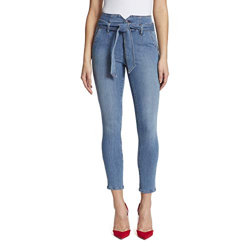 Skinnygirl Women's Misses Jackie Self Belt High Rise Skinny Ankle, Sophisticated, 27 Average