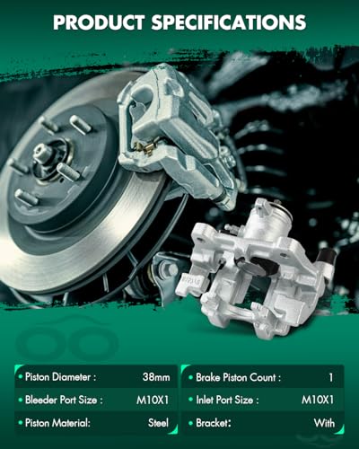 Image of SCITOO - Rear Disc Brake Calipers Assembly w /Bracket For Ford,For Lincoln Models - For Continental,For Fusion,For MKZ,For Police Responder Hybrid,For SSV Plug-In Hybrid 18B5477 18B5476