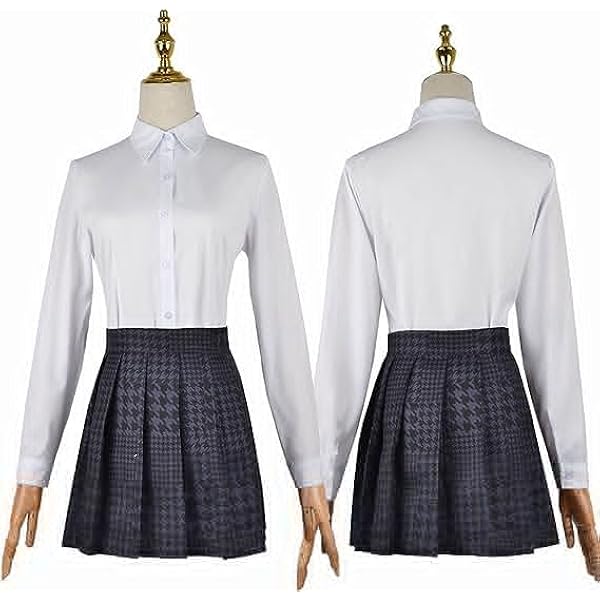 Kakegurui-Yomozuki kostuum, Runa Cosplay Meid Jurk voor Meisjes, Anime Karakter Runa Hoodie Kimono Outfit met Accessoires, Volledige Set Halloween Verkleedpak