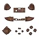eXtremeRate Buttons Set für Xbox Series X&S Controller, DIY-Ersatz Tasten D-Pad/ABXY/Ansicht/Share/Menü/Trigger Bumpers Knöpfe Kit für Xbox Core Controller Model 1914-Holz Optik