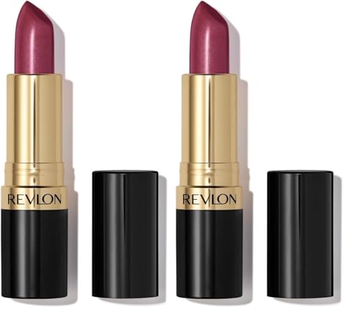Image of Revlon Super Lustrous Lipstick, Creamy Formula For Soft, Fuller-Looking Lips, Moisturized Feel, 812 Porto Please, 0.15 oz (Pack of 2)