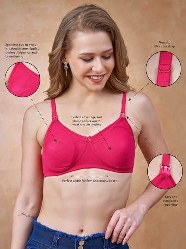 Image of Cotton Nursing Bra | Non-Padded | Full Coverage