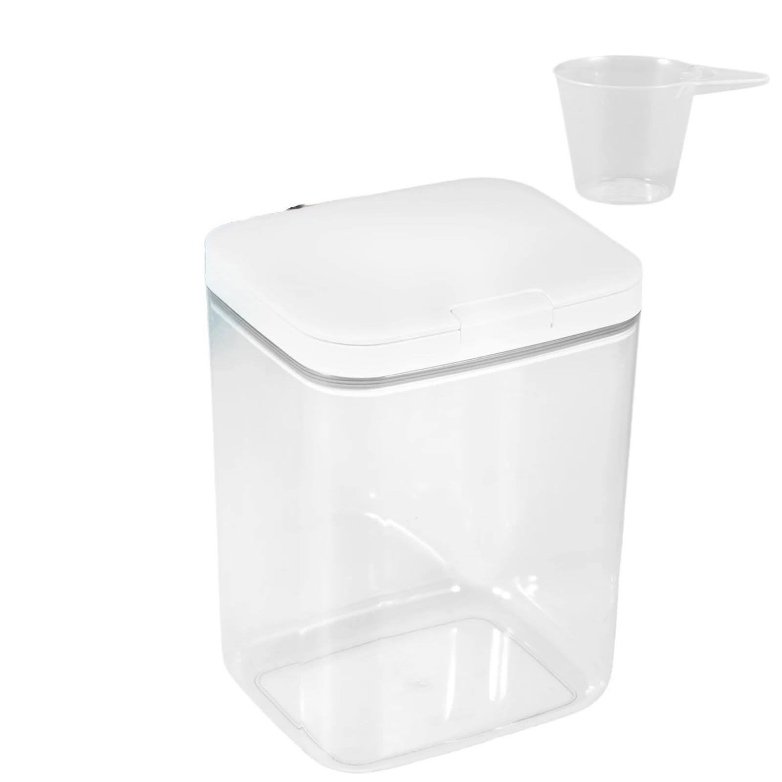 YDYAENIO laundry pods storage container Laundry Pod Storage Container Pop-Up Bathroom Washing Powder Clear Box With Lid(1PC 5.5L)