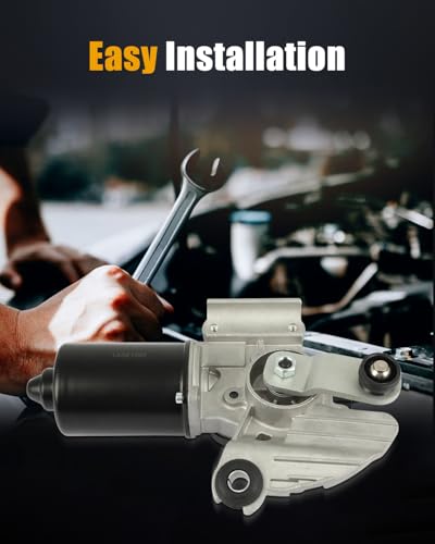 Image of ROADFAR Front Windshield Wiper Motor Fit for Nissan for Altima 2007-2012 | For Nissan For Altima 2007-2012|For Nissan For Maxima 2009-2014|Replace 28800-9N00A|28800-JA000|28800-JB100|4 Pins