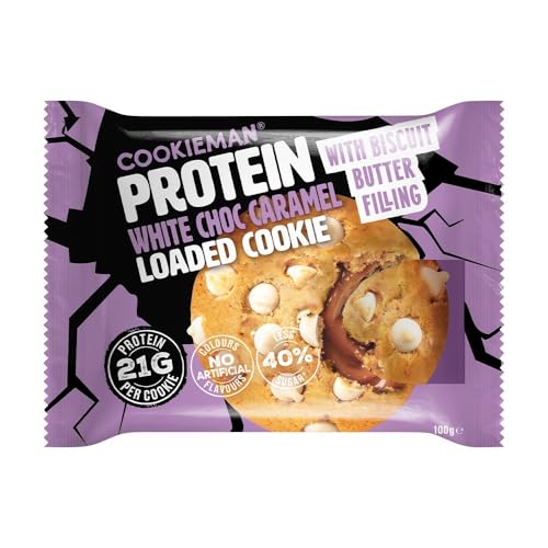 Cookie Man Caramel White Choc Protein Cookies 100 g