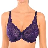 Soutien-gorge avec armatures, dentelle délicate/florale et d’un petit nœud entre les bonnets