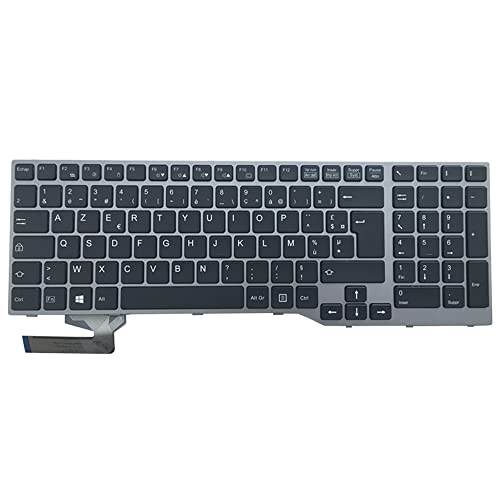 Clavier Fujitsu Lifebook H760 H730 H770 H970 rétroéclairé - Pièce de rechange AZERTY noir