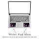 Laptop Haut Aufkleber Aufkleber, 12 13 13,3 14 15 15,4 15,6 Zoll Laptop Vinyl Aufkleber Abdeckung Schutz Notebook PC (2 Handgelenk Pad enthalten), wasserdicht abnehmbar, lila Schmetterling