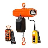 Prowinch 500 lb 1-Speed Electric Chain Hoist Featuring a 20 ft G100 Chain, M4/H3 Duty Rating, Compatible with Dual Voltage 208~240/440~480V, UL Certified for Safety