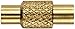 Pomona 73037 Brass Straight Semi-Rigid Crimp MMCX Jack, RG405/U Cable, 50 ohms Impedance (Pack of 5)