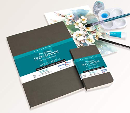 Stillman & Birn Epsilon Series Softcover Sketchbook, 8" x 10", 150 GSM (Heavyweight), White Paper, Smooth Surface by Stillman & Birn - Used condition - US$23.21