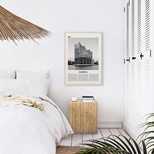 Hamburg Print Black And White Harbor, Hamburg Wall Art, Hamburg Poster, Hamburg Photo, Hamburg Decor, Germany, Deutschland, Elbphilharmonie #TOP5